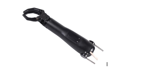 Myoelectric Hand System  of Carbon Fiber with three fingers  for Elbow Disarticulation (Two-motion freedom)